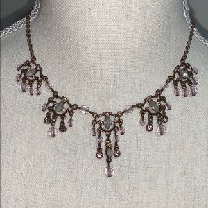 Bronze and lavender necklace